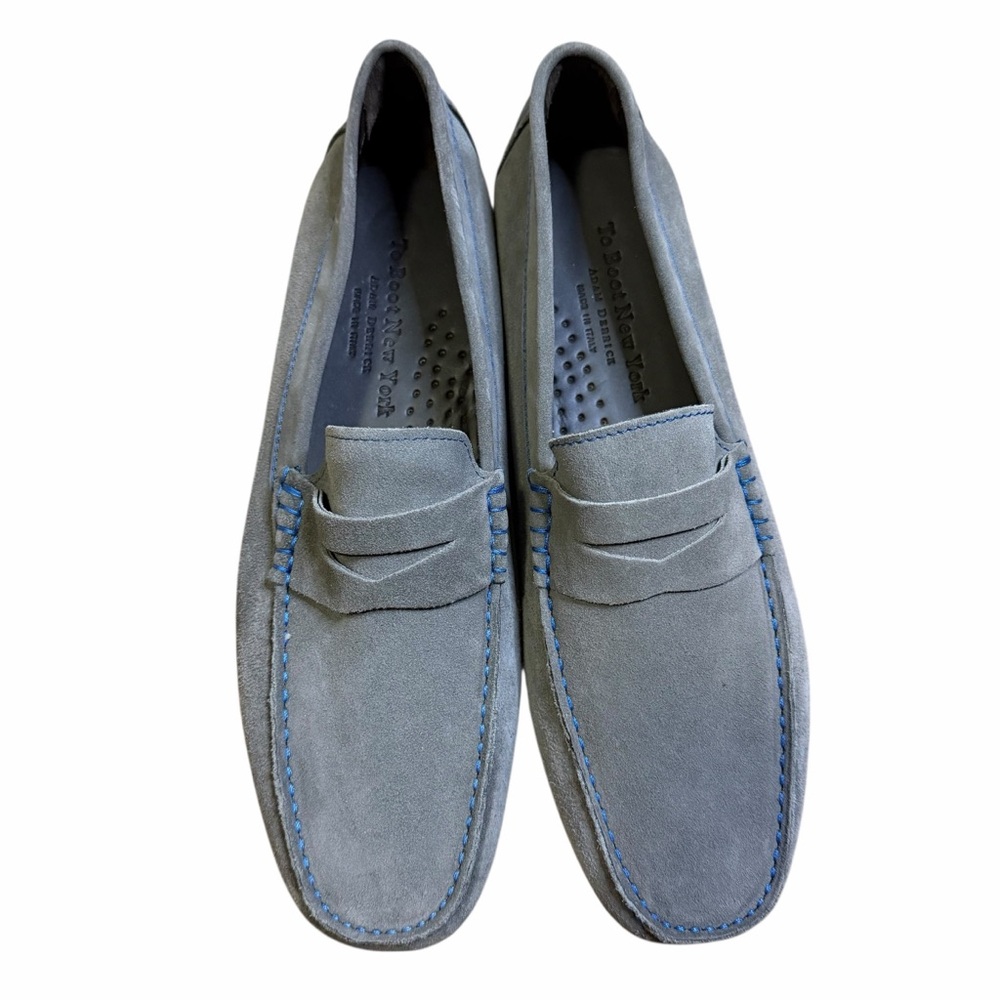 To Boot Light Blue Suede Slip-Ons Mens 9